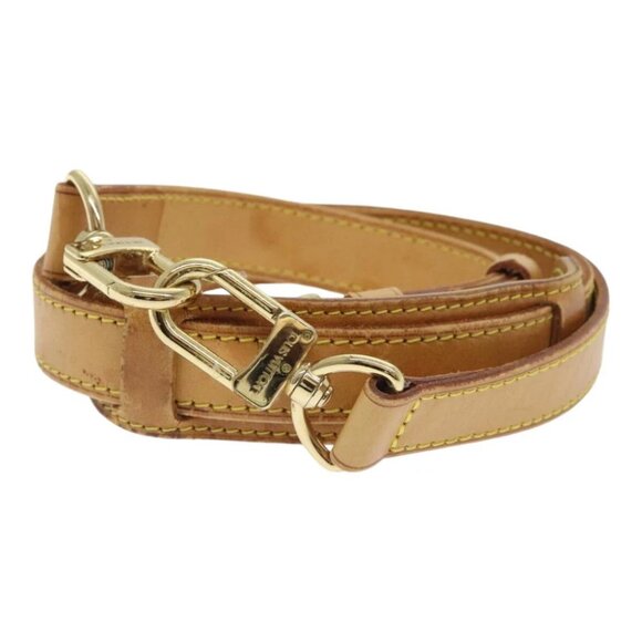 LOUIS VUITTON Adjustable Shoulder Strap Leather 36.2""-43.7"" Beige Auth 90005 - Picture 2 of 7